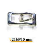 HEB.ZAMAC RECTANGULAR DOBLE  PASE 15MM NIQ.